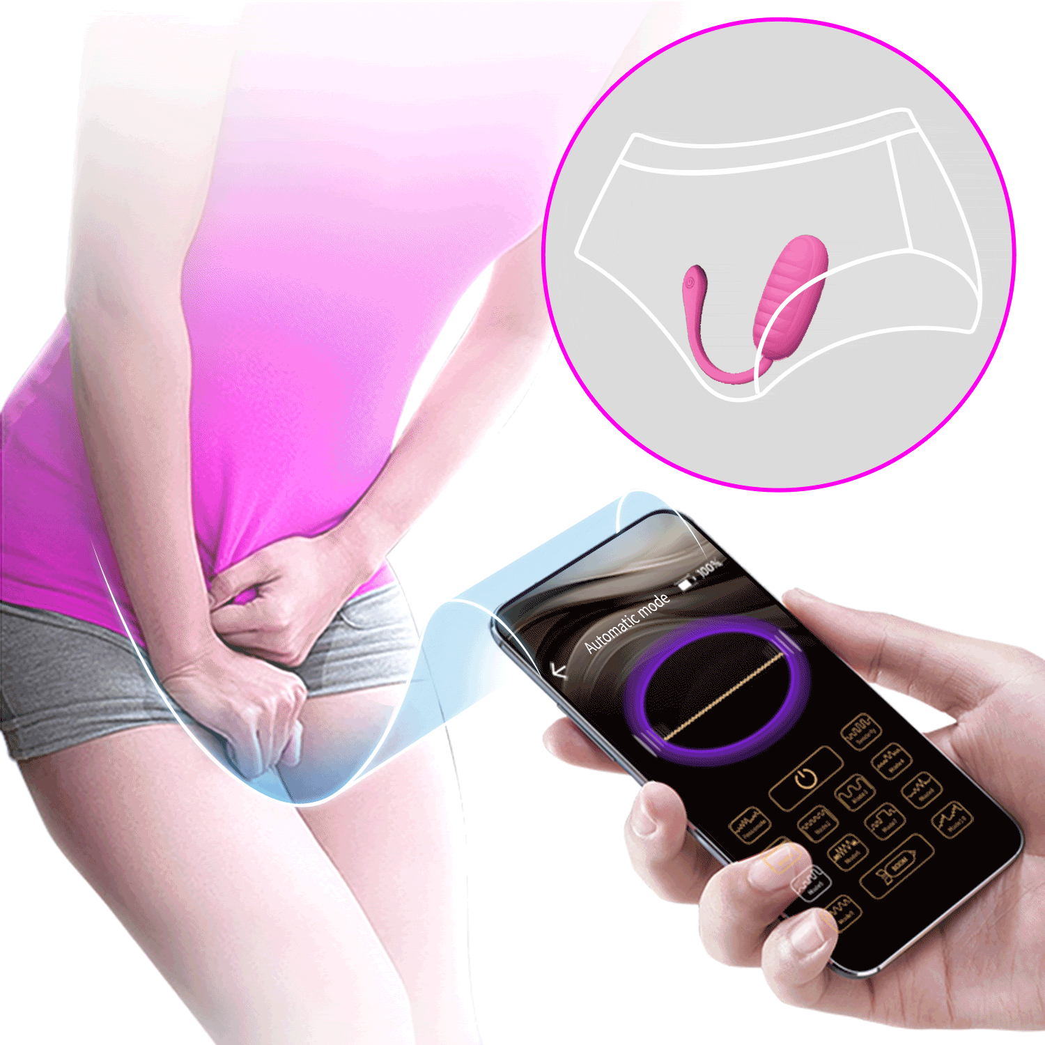 Trứng rung silicone điều khiển app Pretty Love Catalina tiện lợi hiện đại