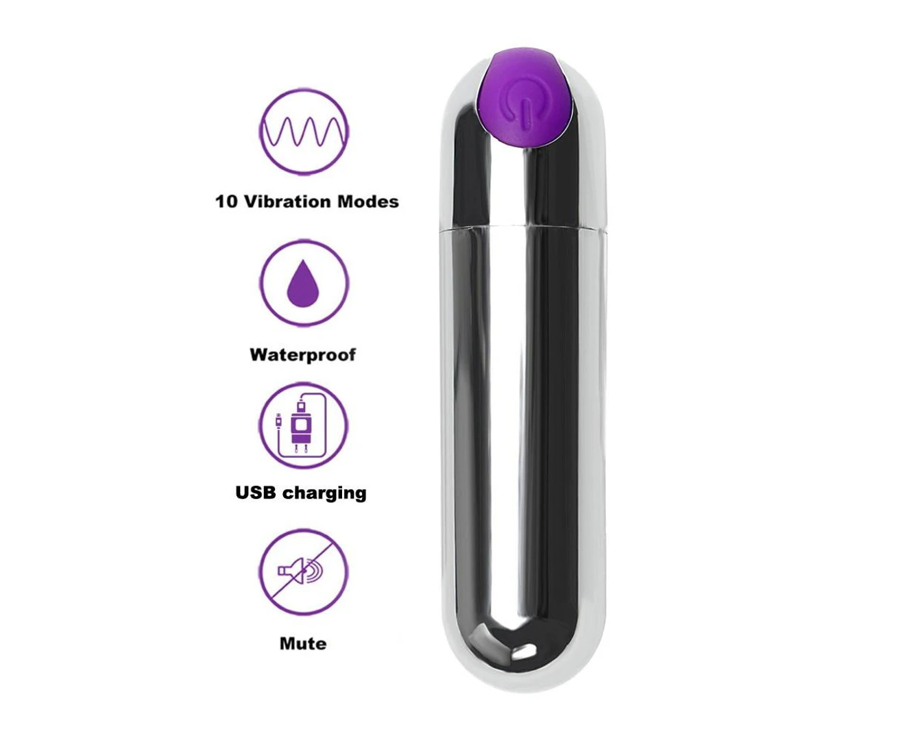 Trứng Rung Sạc USB Siêu Mạnh Kích Thích Cực Phê