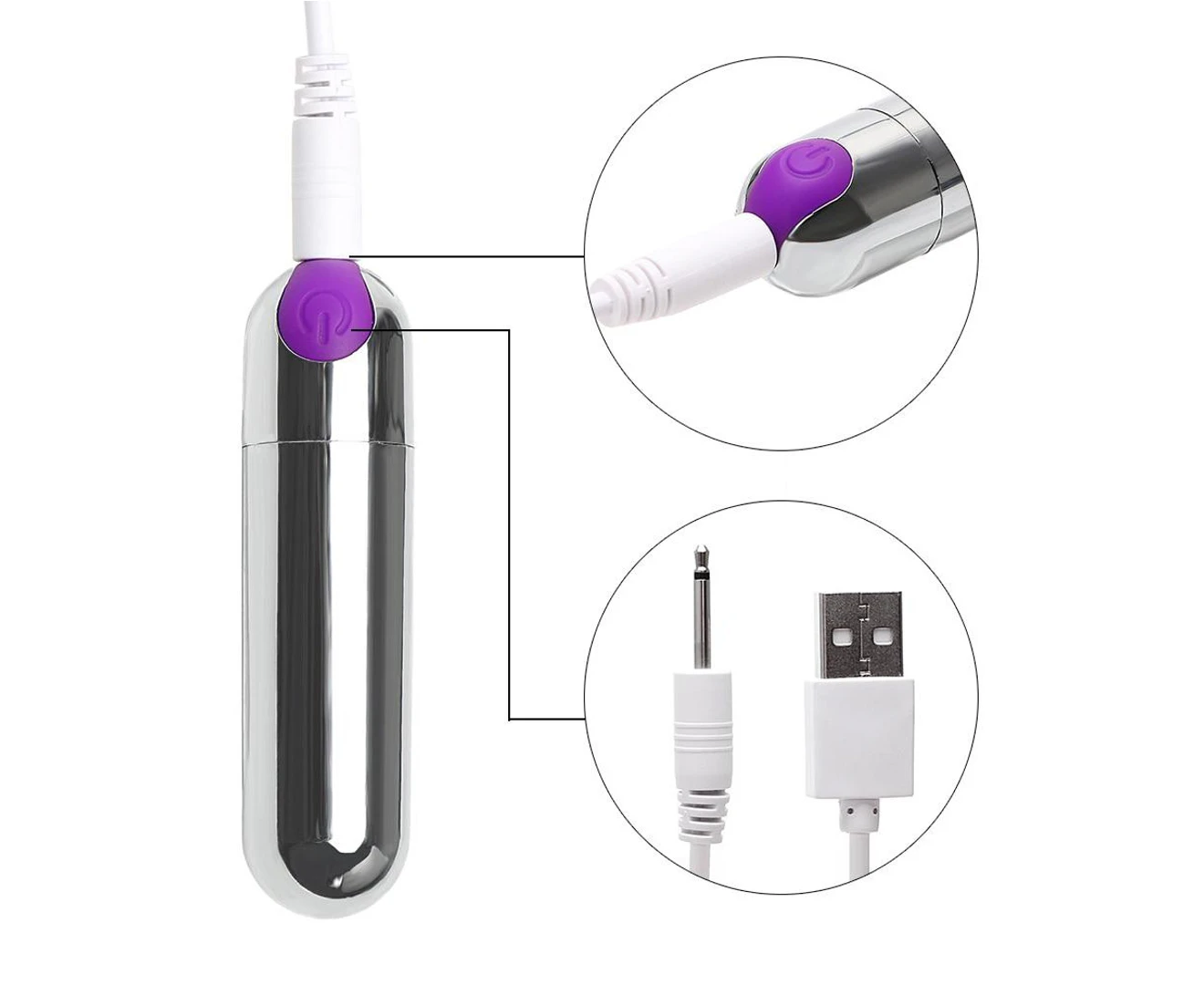 Trứng Rung Sạc USB Siêu Mạnh Kích Thích Cực Phê