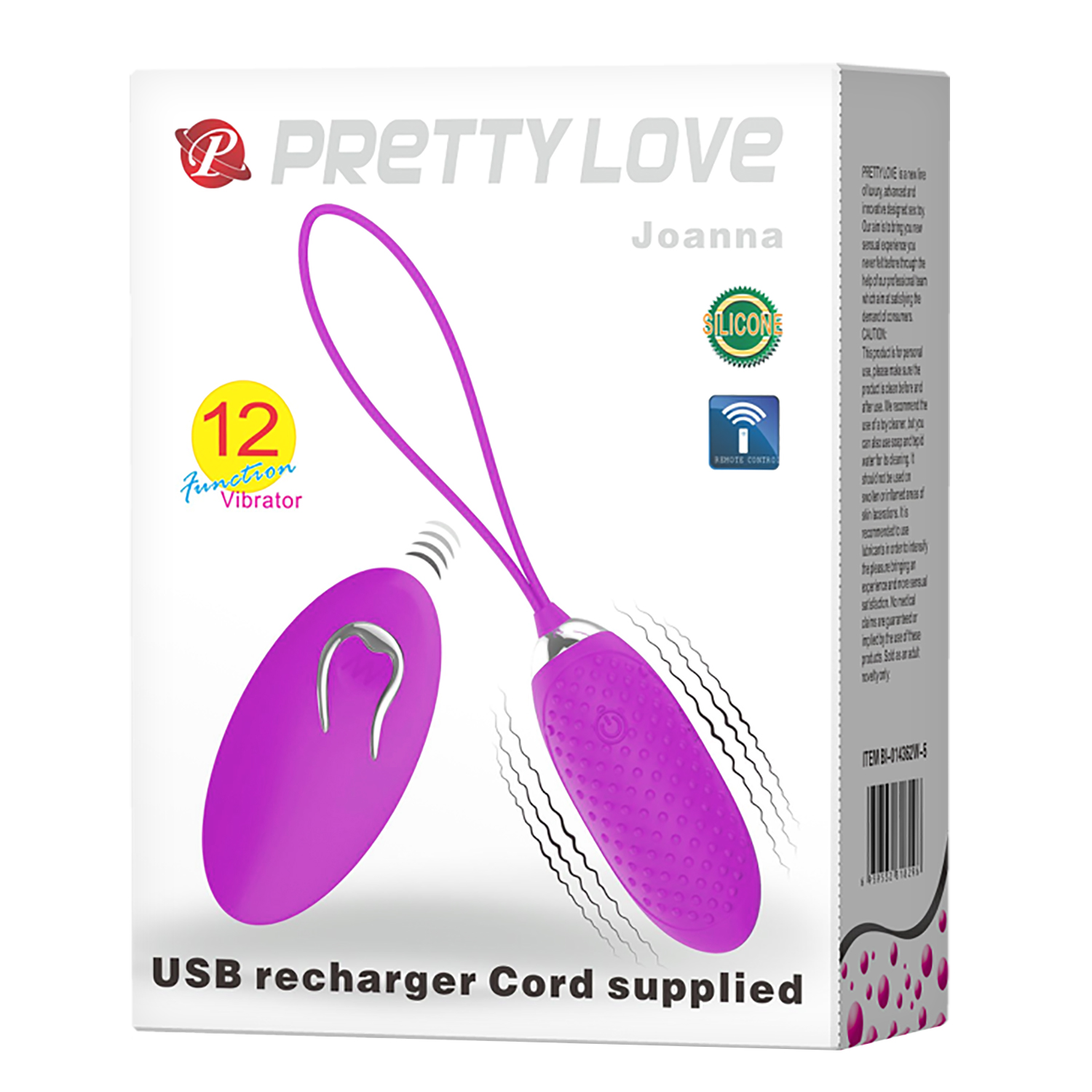 Trứng rung Pretty Love Joanna điều khiển từ xa gai siêu kích thích