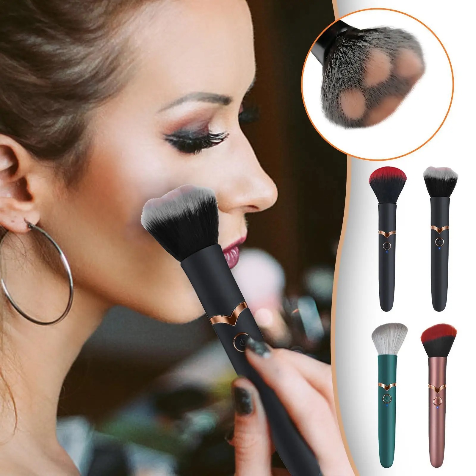 Trứng Rung Cọ Trang Điểm 10 Chế Độ Rung Kích Thích Mạnh Mẽ