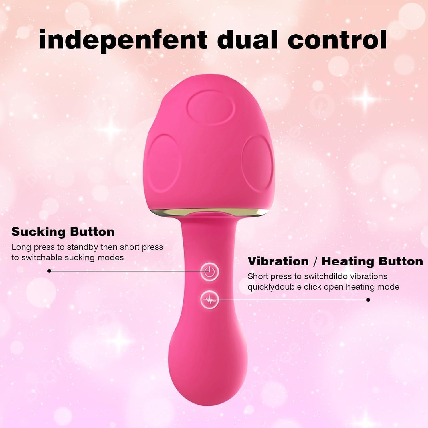 Trứng Rung Mushroom Vibrator Hút Âm Đạo 10 Chế Độ Siêu Phê
