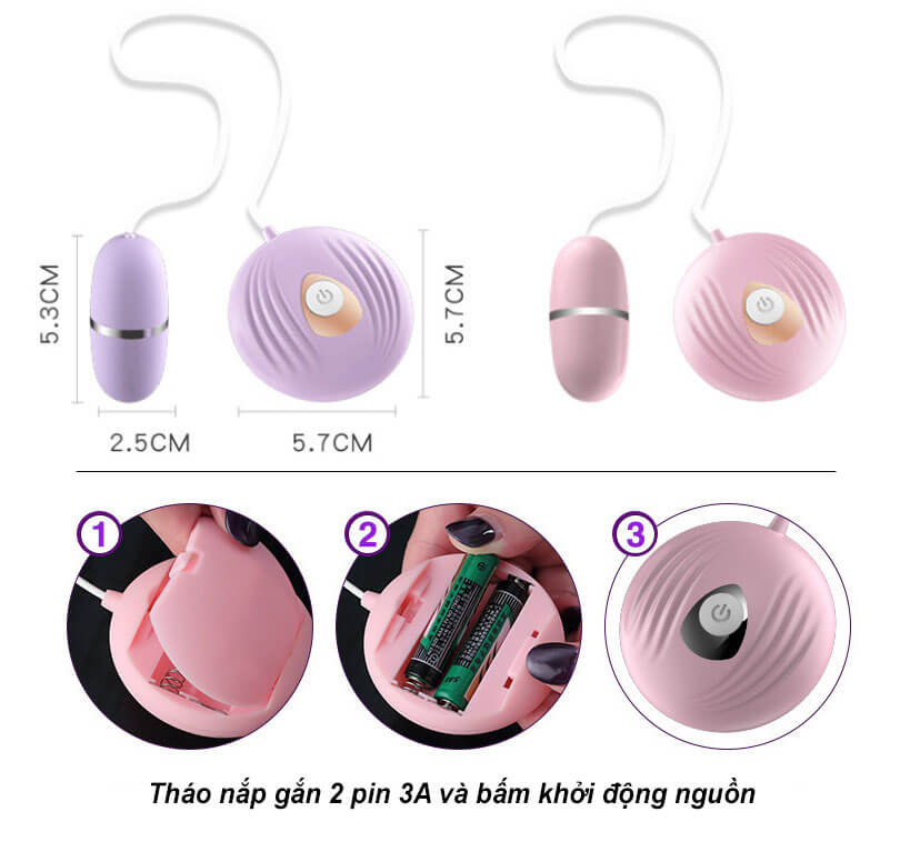 Trứng Rung Mini Vỏ Sò Siêu Mạnh Kích Thích Đỉnh Cao Dành Cho Quý Cô