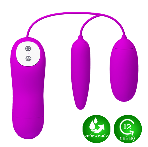 Trứng Rung Mini 2 Đầu Pretty Love Irma Baile 12 Chế Độ Thư Giãn Tinh Tế