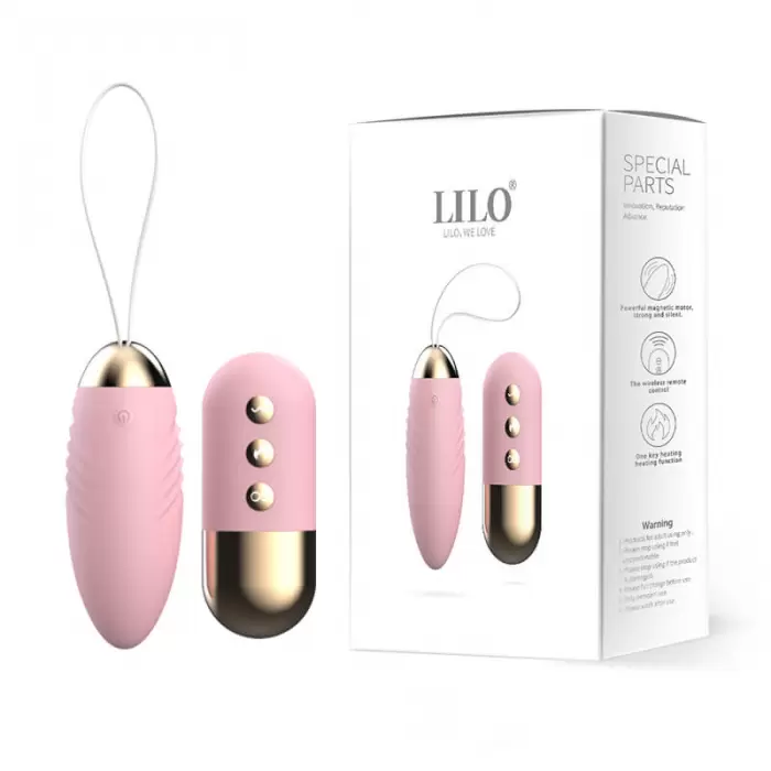 Trứng rung Lilo có nhiệt độ đánh thức giác quan cực khoái dễ dàng 