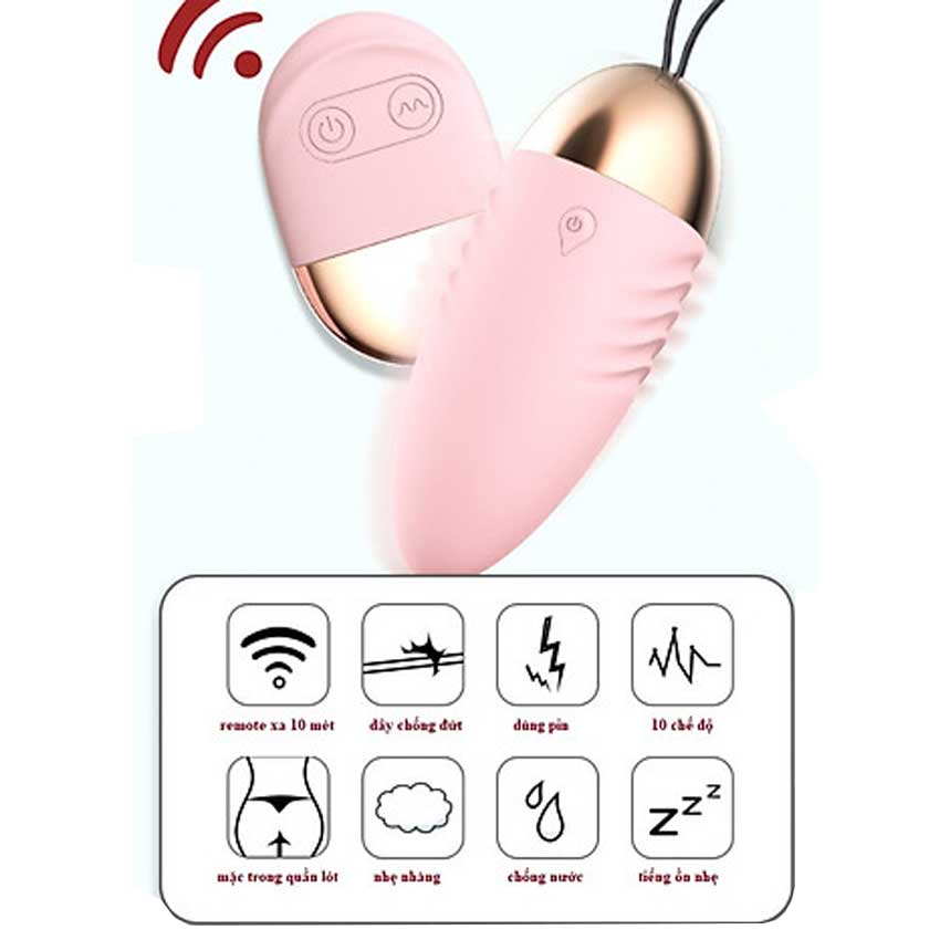 Trứng rung không dây điều khiển xa cao cấp