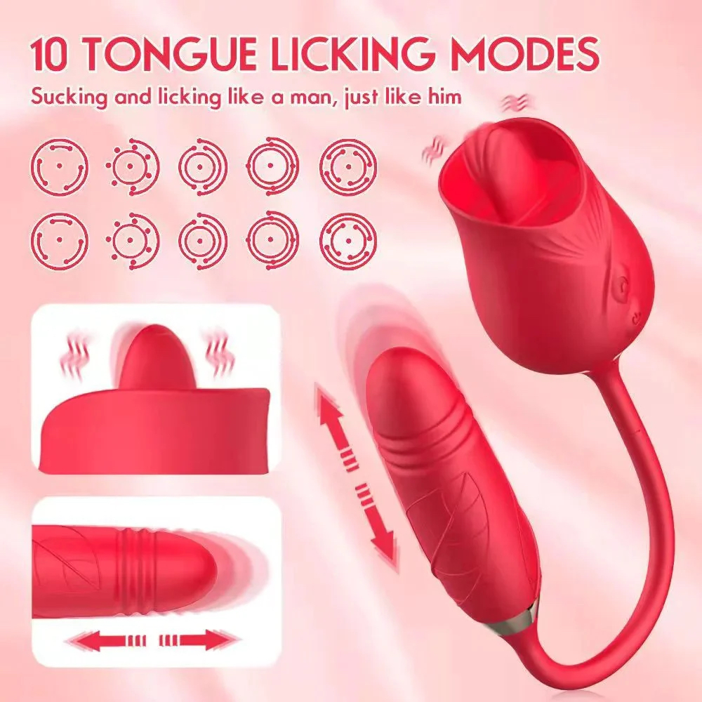 Trứng Rung Hoa Hồng Kích Thích Liếm Thụt Tận Hưởng Đam Mê