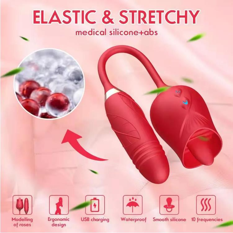 Trứng rung hoa hồng 10 chế độ mút cực sướng Trứng rung hoa hồng 10 chế độ mút cực sướng