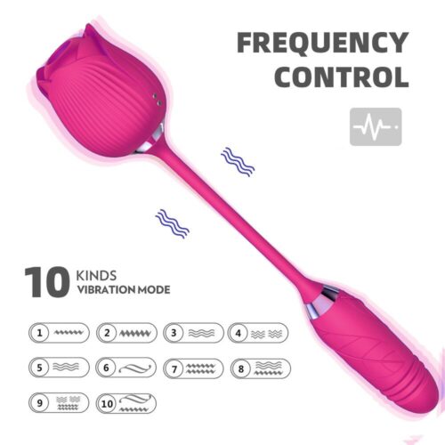 Trứng rung hoa hồng 10 chế độ mút cực sướng Trứng rung hoa hồng 10 chế độ mút cực sướng