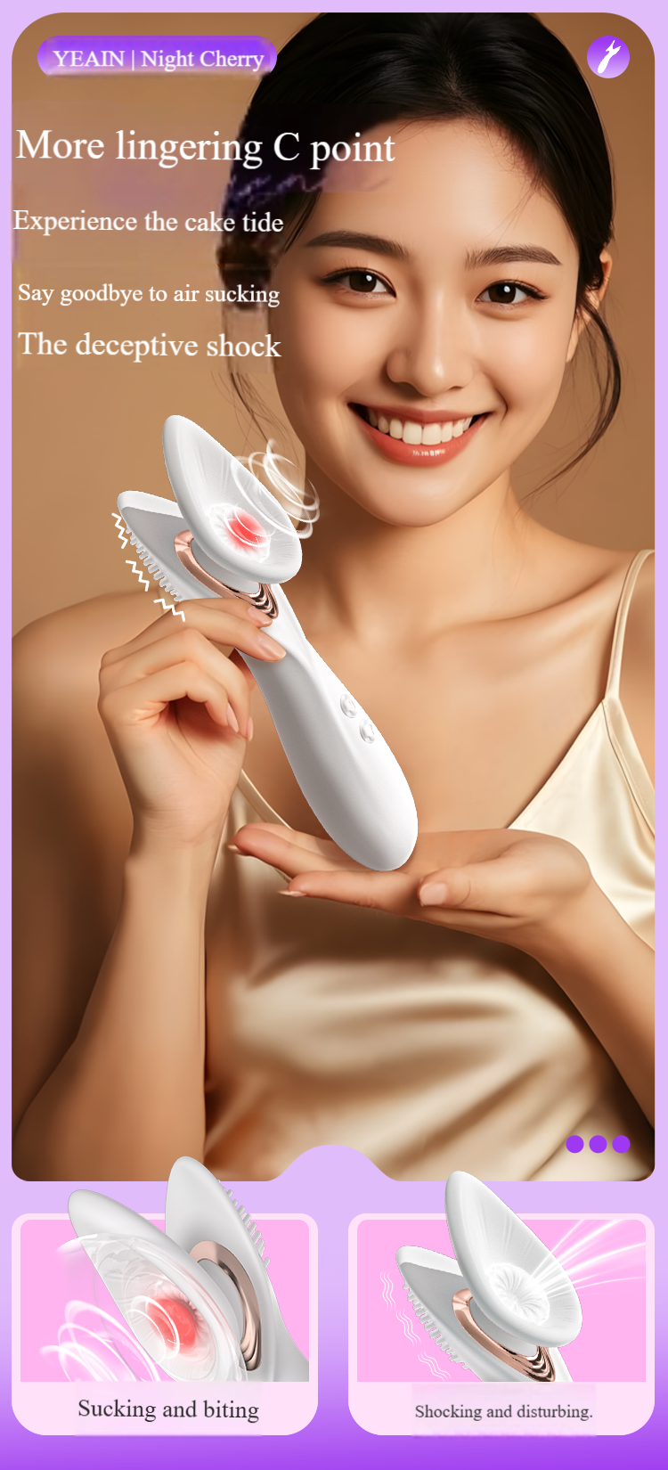 Máy Rung Yeain ScentWave Sưởi Ấm Liếm Mút Kích Thích Tột Đỉnh