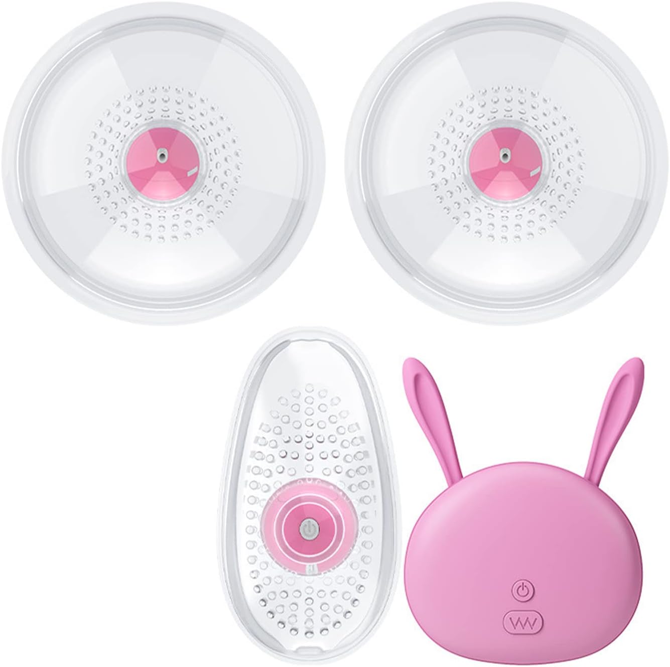 Máy Massage Ngực Silicon 10 Chế Độ Rung Điều Khiển Từ Xa Kích Thích Mạnh