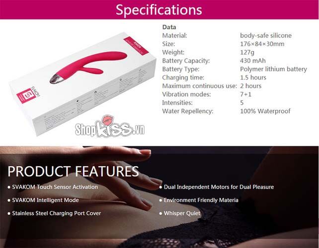 Svakom Lorna Premium G-Spot Vibrator Touch Control Waterproof