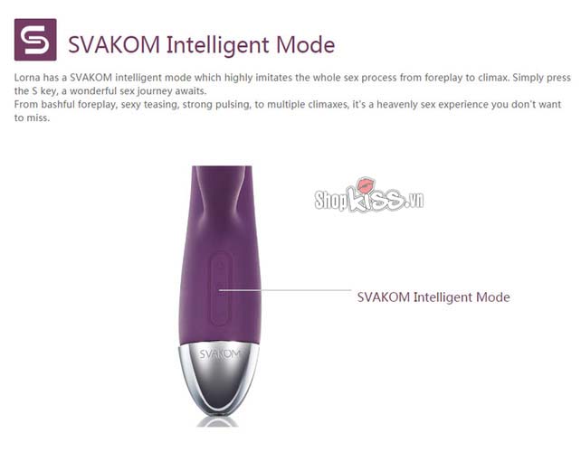 Máy rung điểm G Svakom Lorna cảm ứng silicon chống nước 4 màu cho nữ cao cấp