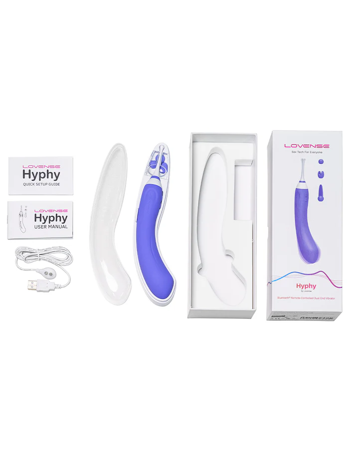 Máy Massage Lovense Hyphy 2 Đầu Kích Thích Mạnh Mẽ, App Thông Minh