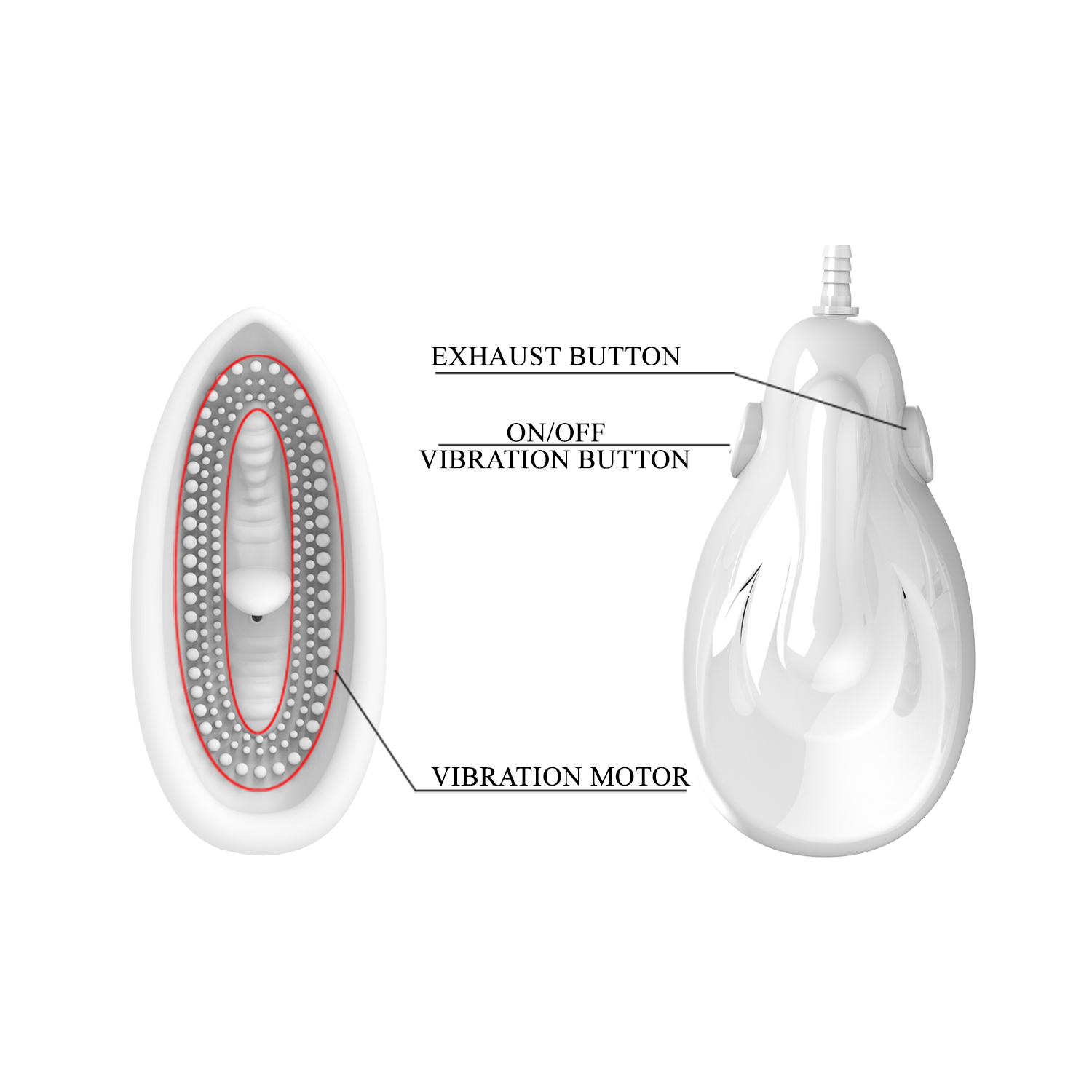 Máy bú liếm Pretty Love Suction Massage kích thích âm vật rung mạnh