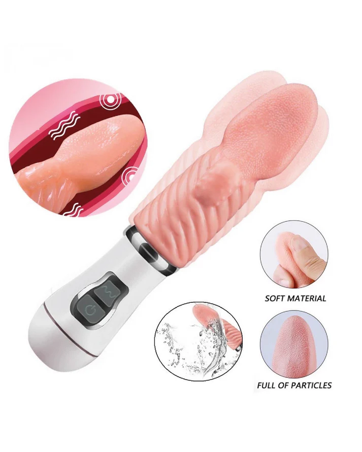 Lưỡi Rung Tongue Mini Liếm Âm Đạo 10 Chế Độ Silicon An Toàn