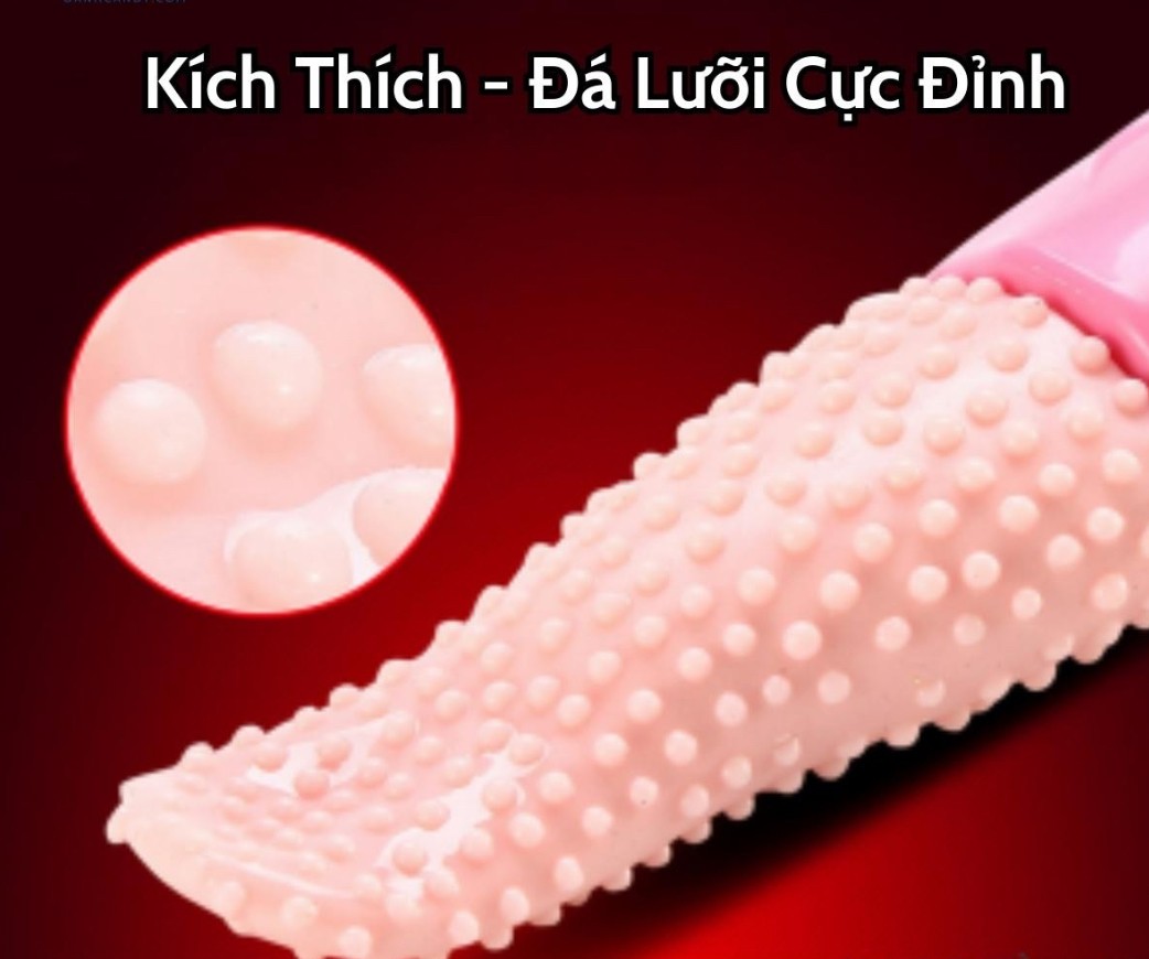 Lưỡi Rung Liếm Âm Đạo Kèm 2 Trứng Rung Kích Thích Cực Phê