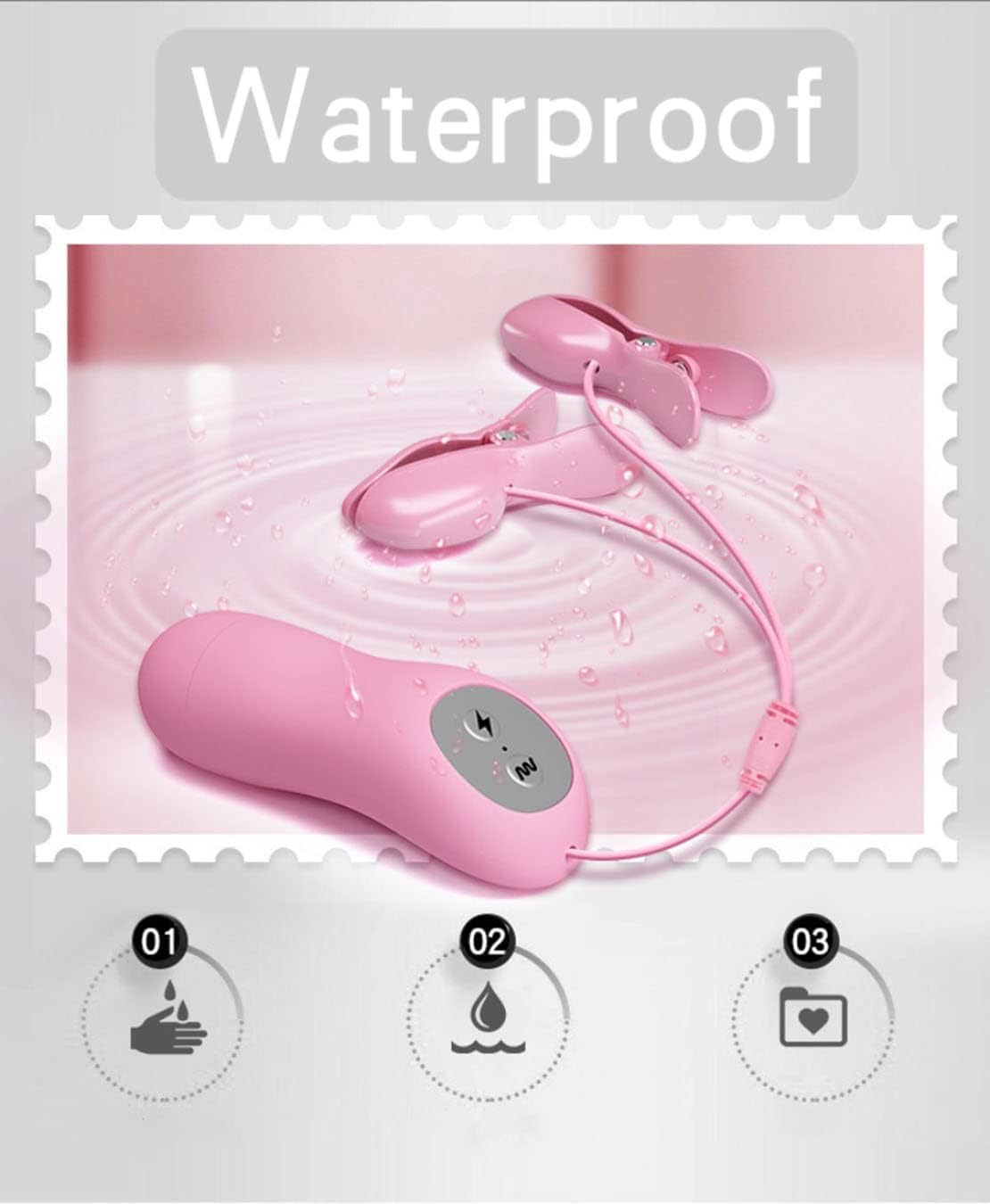 Kẹp Rung Núm Vú Điện Sốc Romantic Wave Thăng Hoa Cảm Giác