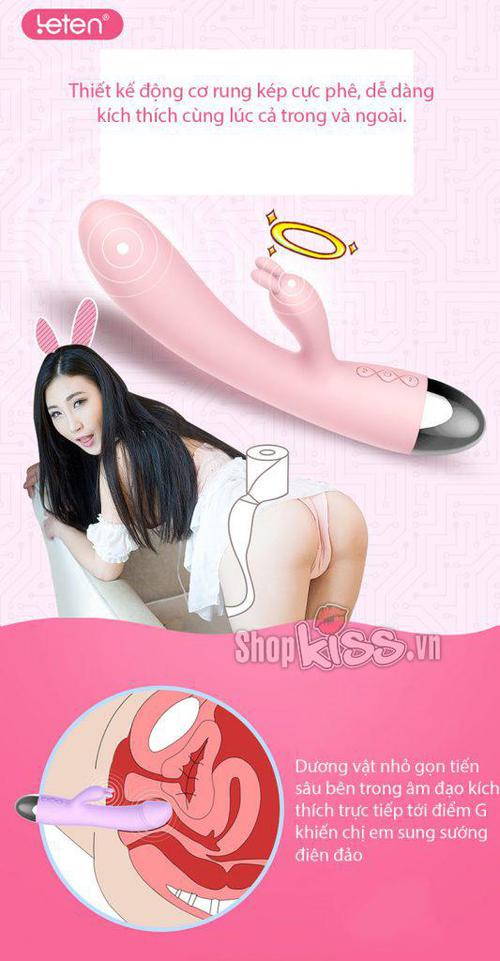 Dương vật giả Leten Faye rung mạnh đa chức năng, siêu kích thích