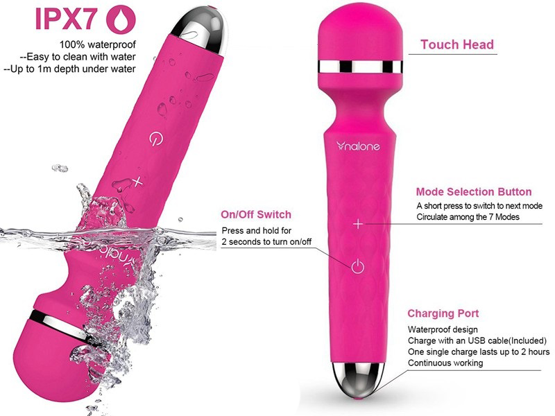 Chày rung massage Nalone Sinmic silicone cao cấp kích thích điểm G