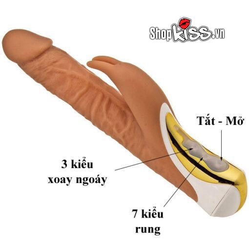 Dương Vật Siêu Cao Cấp Rung Ngoáy 10 Chế Độ Kích Thích Mạnh Mẽ