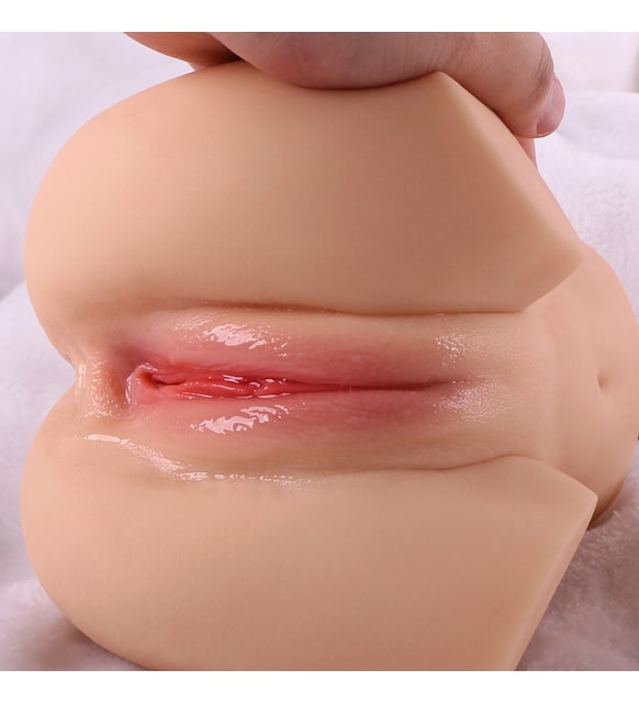 Búp bê bán thân mông to 4D Jiuai silicon nguyên khối phê