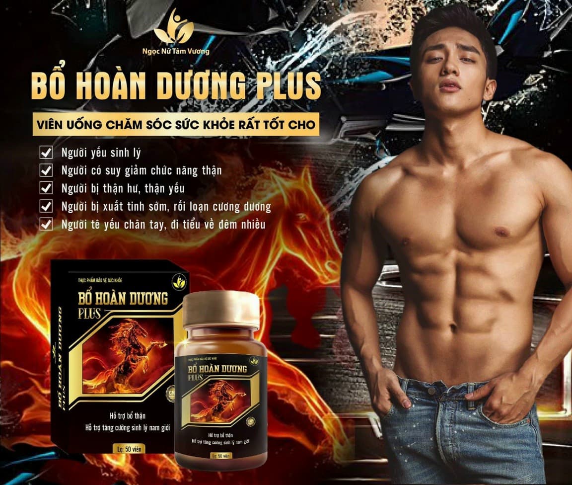 Bổ Hoàn Dương Plus tăng cường sinh lực nam, mạnh mẽ bền bỉ