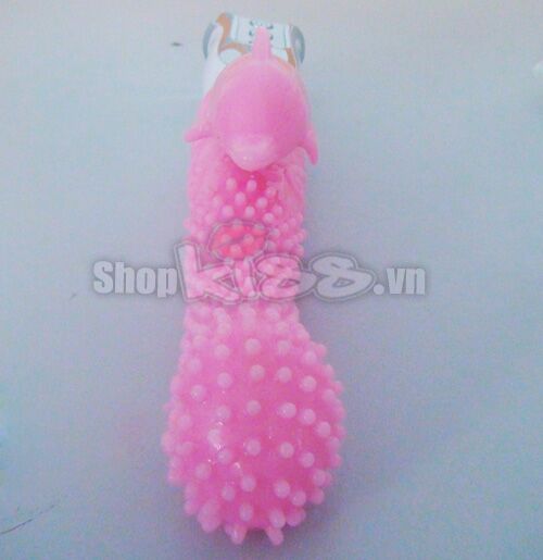 Dolphin Textured Super Vibrating Silicone G-Spot Dildo Massager