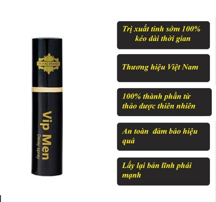 Xịt Vip Men Kéo Dài Quan Hệ - Chai 10ml Chính Hãng