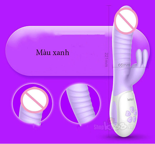 Dương vật Leten Swing rung ngoáy 360 độ sưởi ấm cao cấp