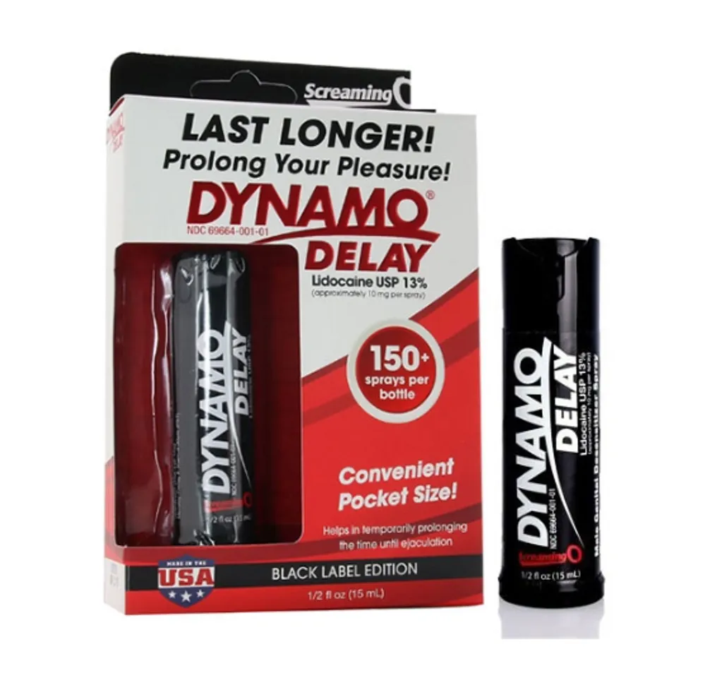 Chai xịt Dynamo Delay Black Label 15ml kéo dài thời gian quan hệ nam giới 