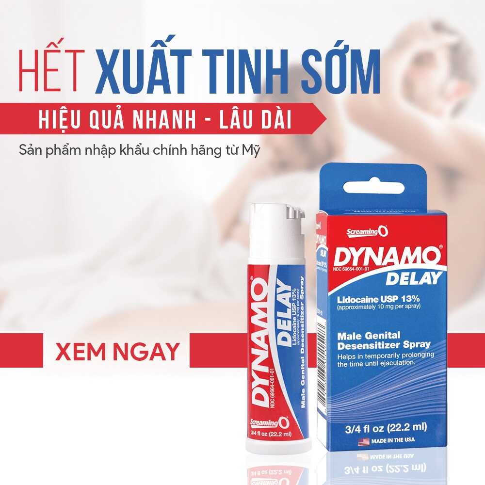 Chai Xịt Dynamo Delay USA 22.2ml Tăng Thời Gian Thăng Hoa
