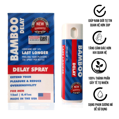 Chai xịt USA Bamboo Delay tăng thời gian quan hệ chống xuất tinh sớm