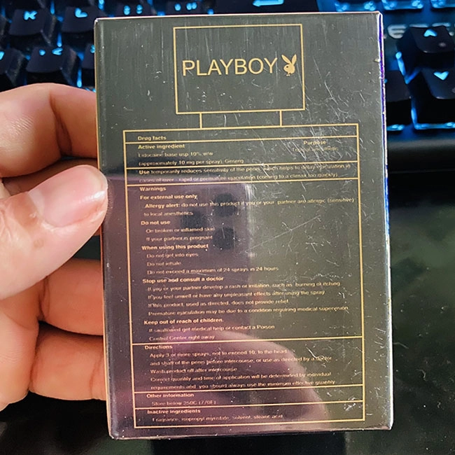 Chai Xịt Kéo Dài UK Playboy Vip 10ml Tăng Khoái Cảm Đỉnh Cao