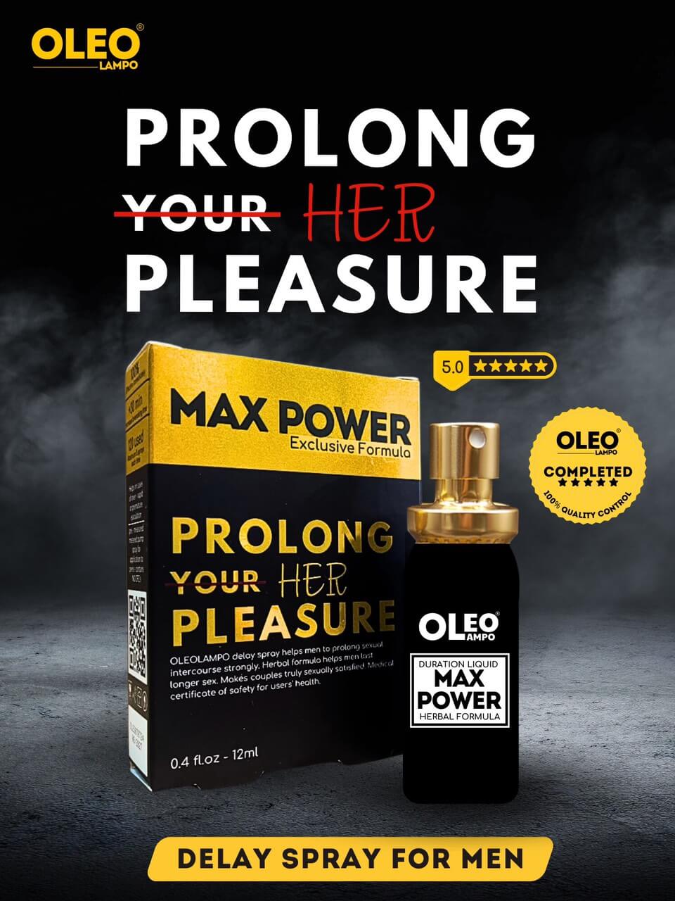 Chai Xịt Oleo Lampo 12ml Tăng Cường Kéo Dài Thời Gian Hiệu Quả