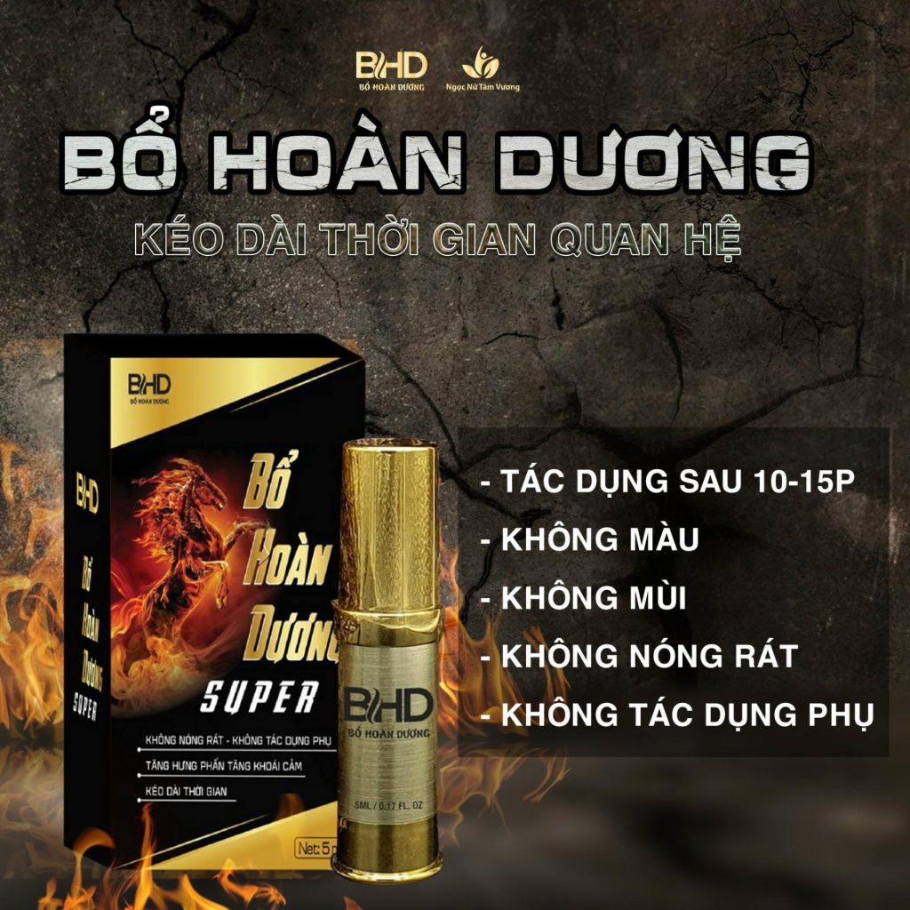 Chai Xịt Tăng Cường Sinh Lý Super 5ml Hỗ Trợ Bổ Hoàn Dương