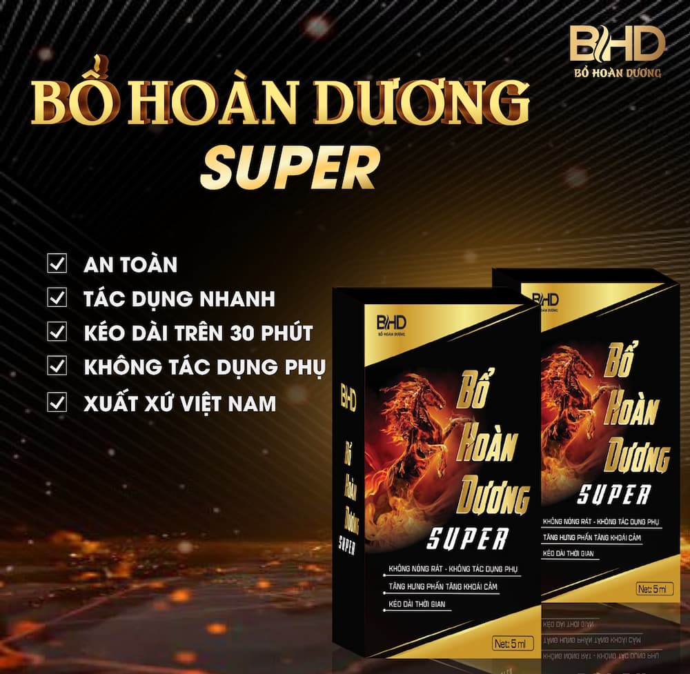 Chai Xịt Tăng Cường Sinh Lý Super 5ml Hỗ Trợ Bổ Hoàn Dương
