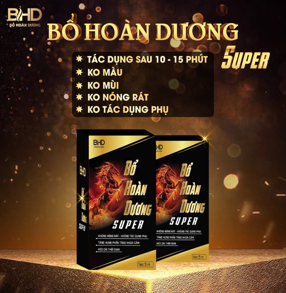 Chai Xịt Tăng Cường Sinh Lý Super 5ml Hỗ Trợ Bổ Hoàn Dương
