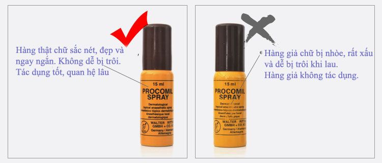 Chai xịt Procomil 15ml kéo dài thời gian hiệu quả