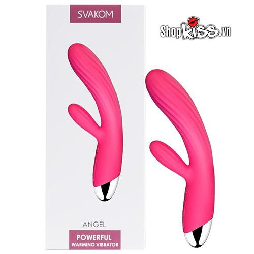 Máy massage điểm G sưởi ấm Svakom Angel silicon cao cấp