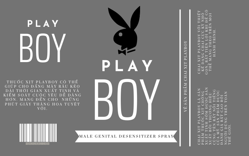 Chai Xịt PlayBoy Black 5ml - Chống Xuất Tinh Sớm, Kéo Dài Khoái Cảm Chai Xịt PlayBoy Black 5ml - Chống Xuất Tinh Sớm, Kéo Dài Khoái Cảm