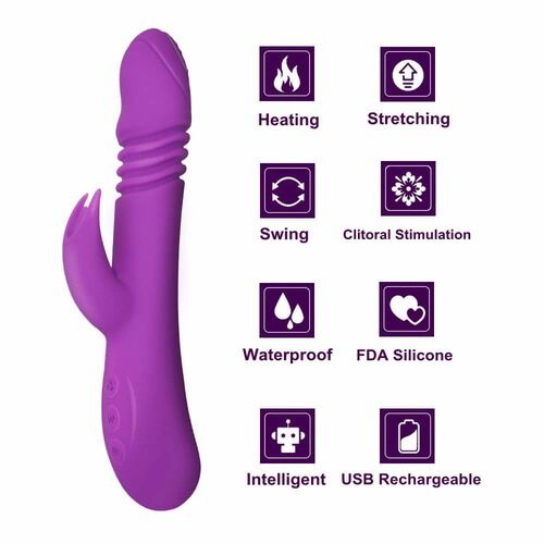 Ella Vibrator Rod Multi-Purpose Silicone Couples Fun Toy