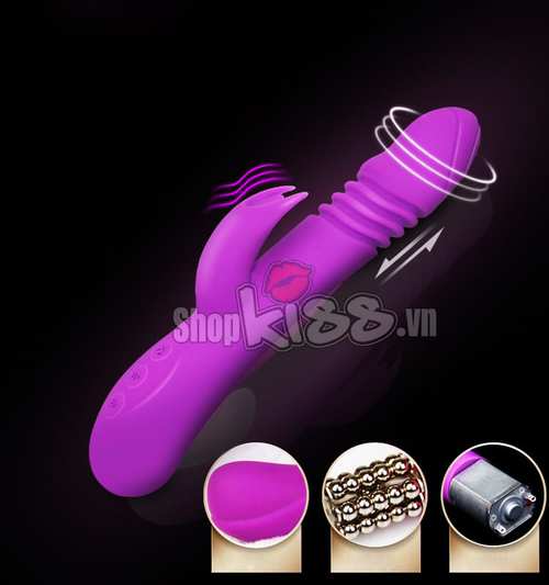 Dương vật giả Ella Vibrating Rod Mannuo rung 7 chế độ siêu mềm