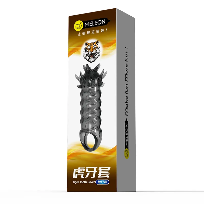 Meleon Tiger Tooth Spiked Strap-On Delay Ring Anti-Slip