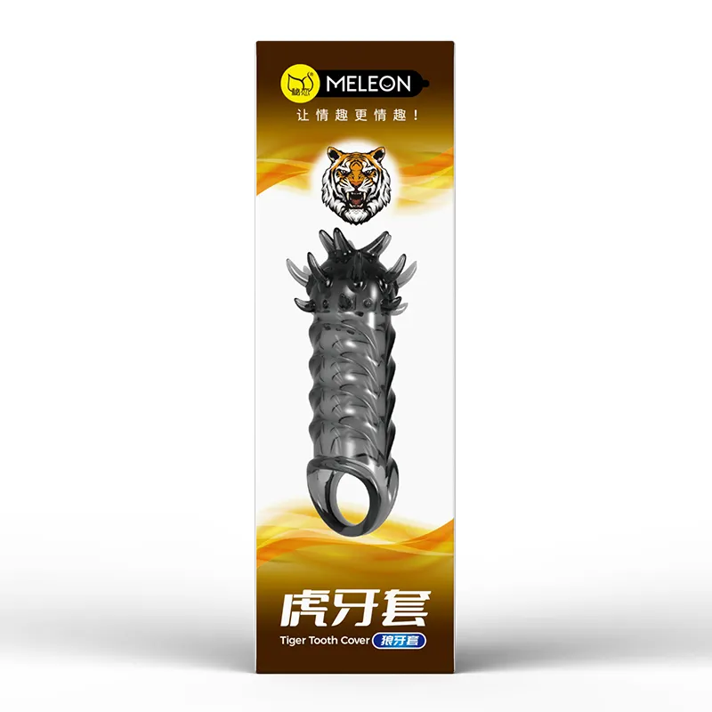 Meleon Tiger Tooth Spiked Strap-On Delay Ring Anti-Slip