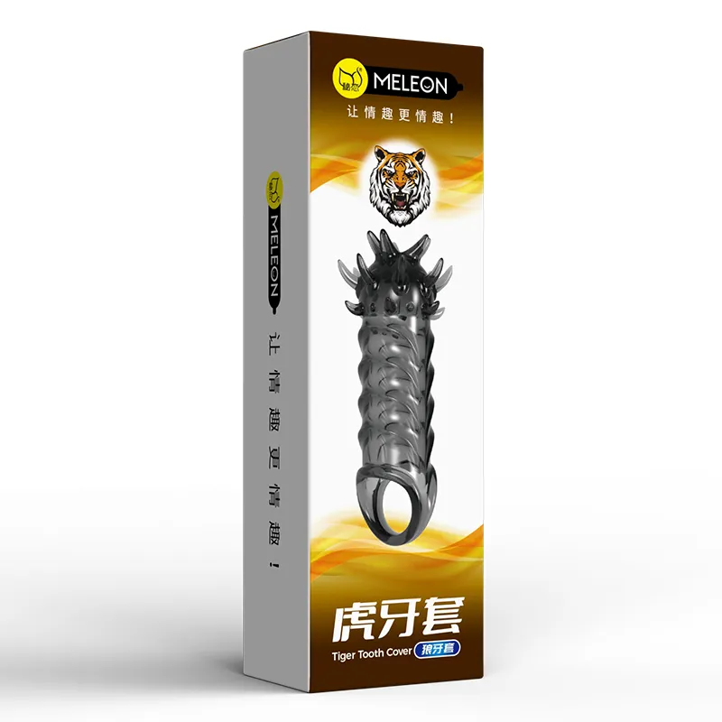 Meleon Tiger Tooth Spiked Strap-On Delay Ring Anti-Slip