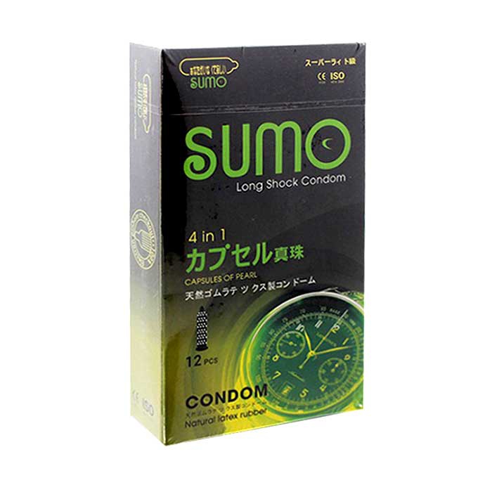 Bao Cao Su Sumo Nhật Bản 4in1 Gai Kéo Dài Siêu Mỏng An Toàn
