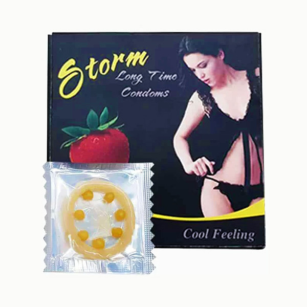 StormStrawberry7NubsDelayCondomAffordable