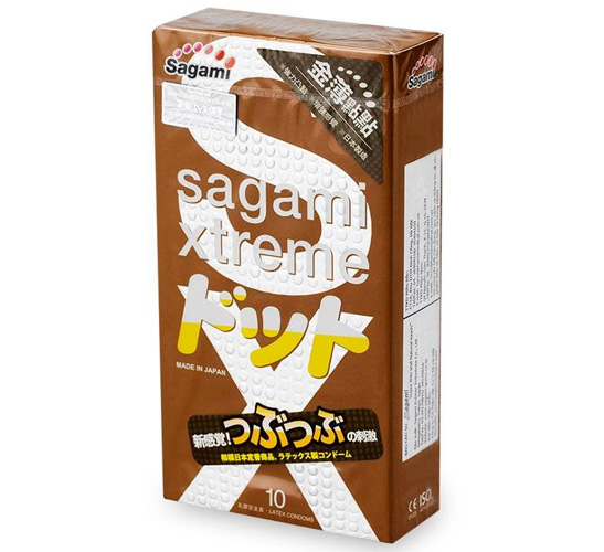 Bao cao su Sagami Xtreme Feel Up 10 cái siêu mỏng có gân gai