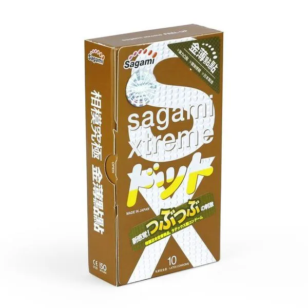 Bao cao su Sagami Xtreme Feel Up 10 cái siêu mỏng có gân gai
